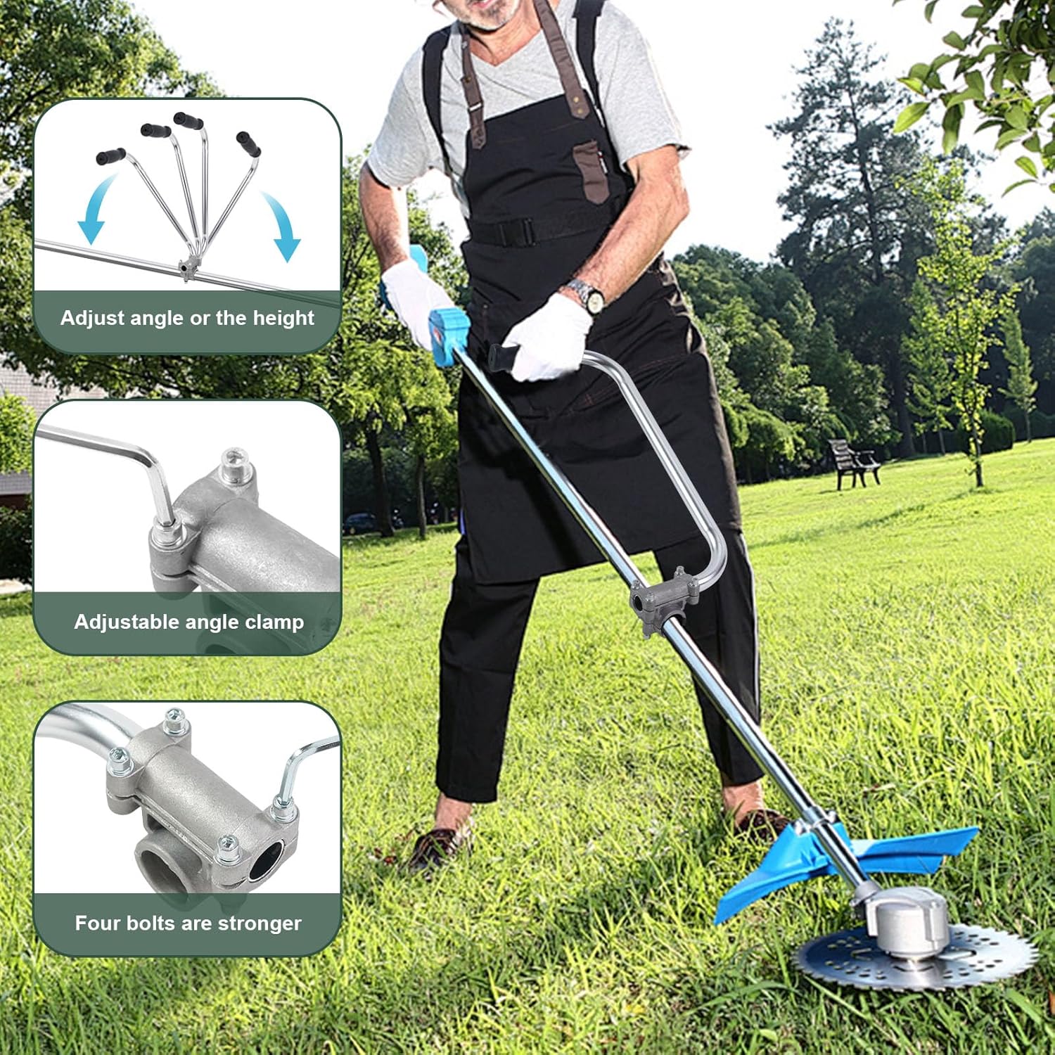 Grass Trimmer Handle, Aluminum Trimmer Handle with Bracket Clip Feature, Multifunctional Garden Trimmer Handle, Power Tool Accessories, Aluminum Construction Grass Trimmer Handle, Aluminum Trimmer Handle with Bracket Clip Feature, Multifunctional Garden Trimmer Handle, Power Tool Accessories, Aluminum Construction