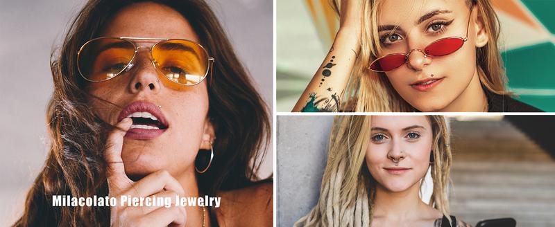 MILACOLATO 30counts Nose Rings Studs for Women Men 316L Stainless Steel Nose Piercings Jewelry 18G 20G Straight L Shaped Corkscrew Nose Rings Cubic Zirconia Nose Studs Hypoallergenic