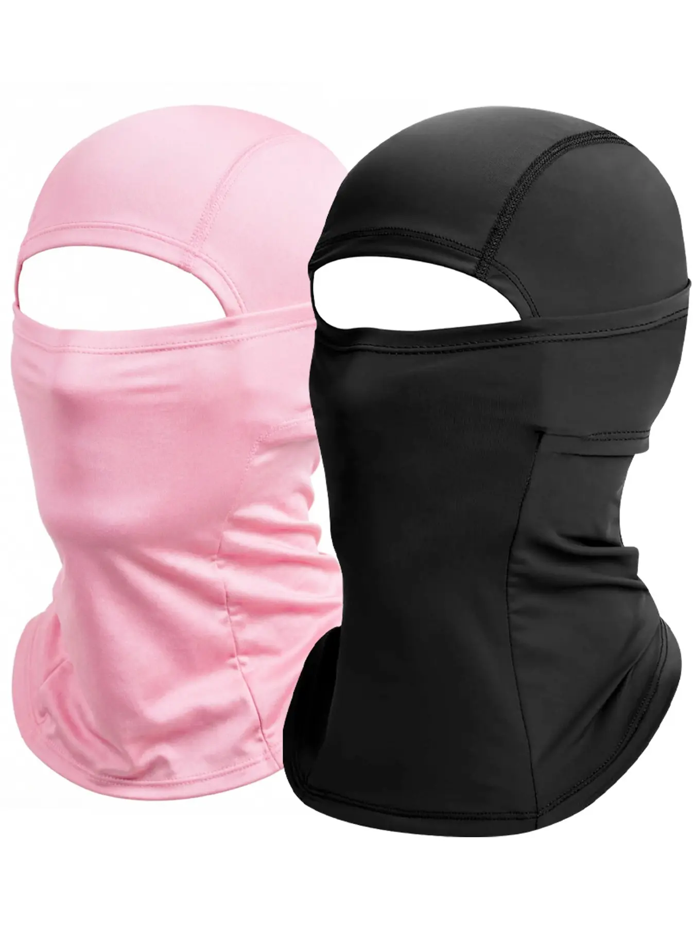 2Pcs Ski Mask Balaclava Motorcycle Summer Sun UV Protection Face Mask for Men | UPF UV Face Mask for Work Riding Skiing Snowboarding, Full Face Cover Mask for Sun, Cooling Breathable Thin Shiesty Mask