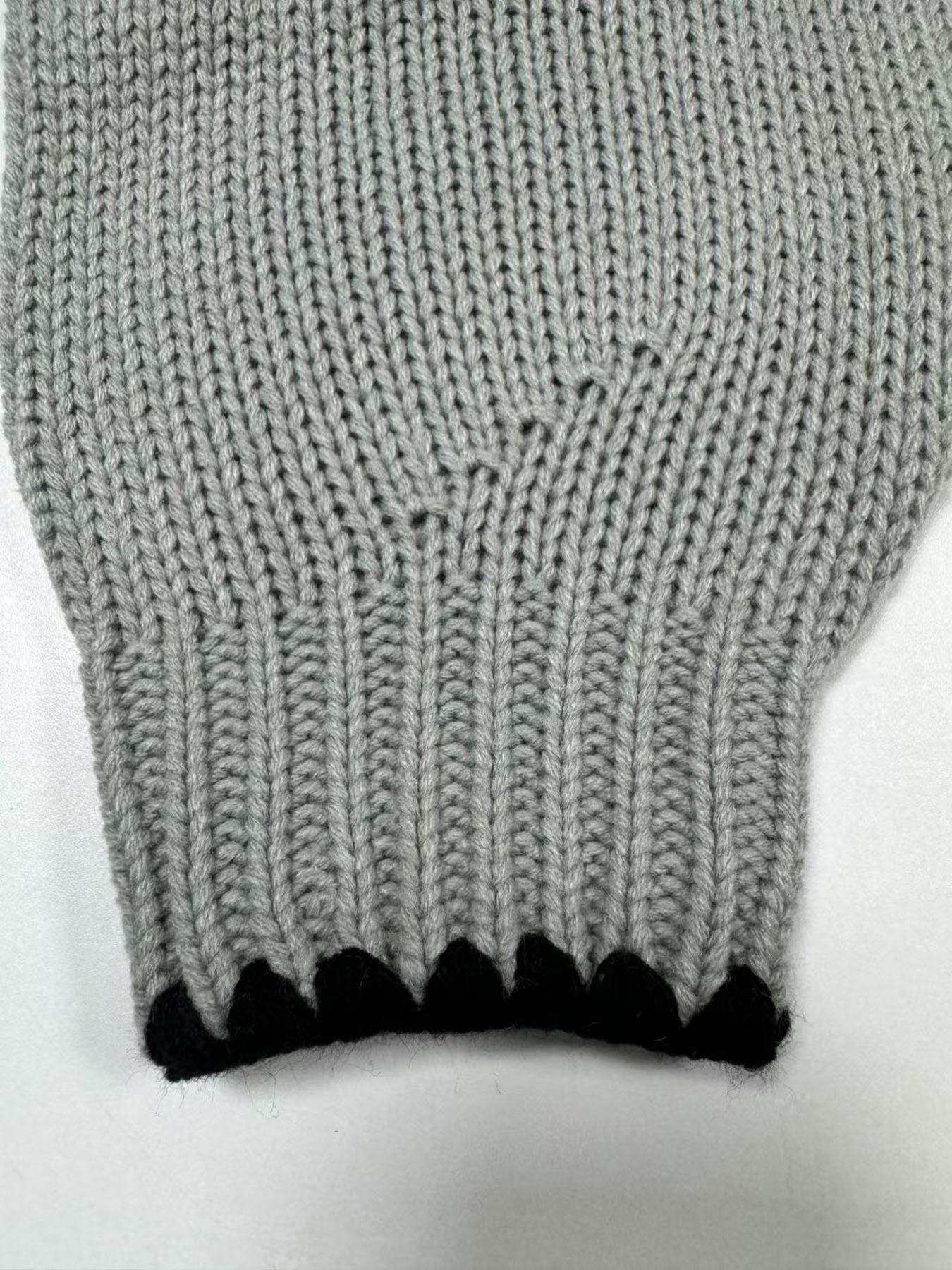 New Contrast Color Knitted Cardigan with Self-Tie Long Sleeves, Stylish Casual Knit Sweater Jacket for Women, Unique Design for Everyday Looks