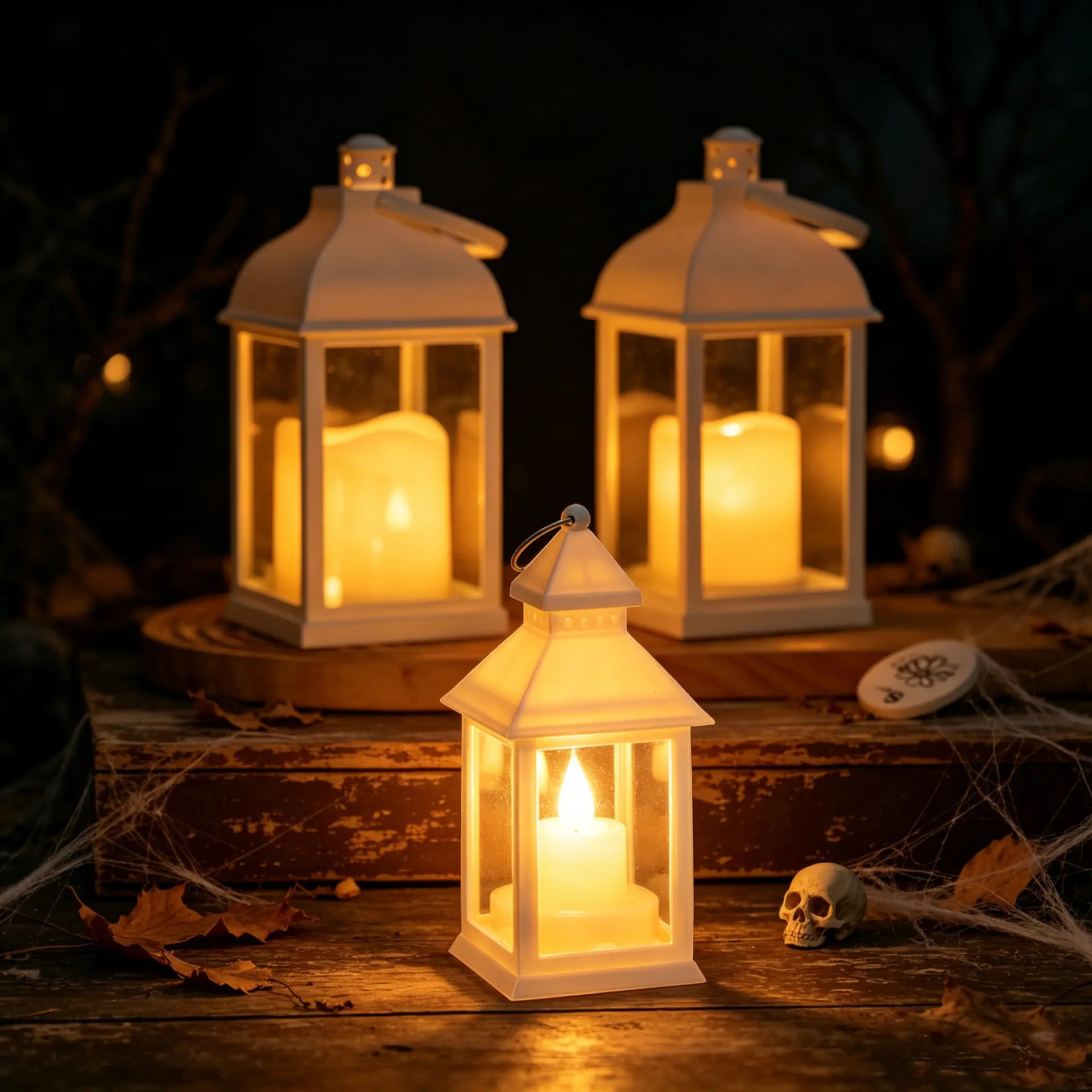 Metal Decorative Lanterns - Indoor-Outdoor Candle Holders, American Style Outdoor Decor for Weddings & Parties, Porch, Table Centerpiece