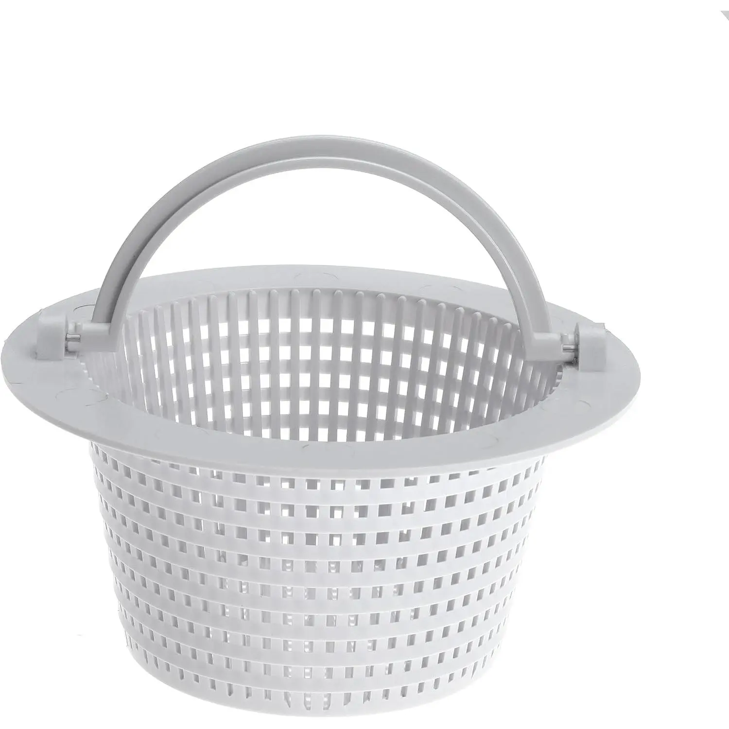 6" Above Ground Pool Skimmer Basket Thru-Wall Strainer Basket Filter Basket with Handle to Clean Leaves and Debris (1)