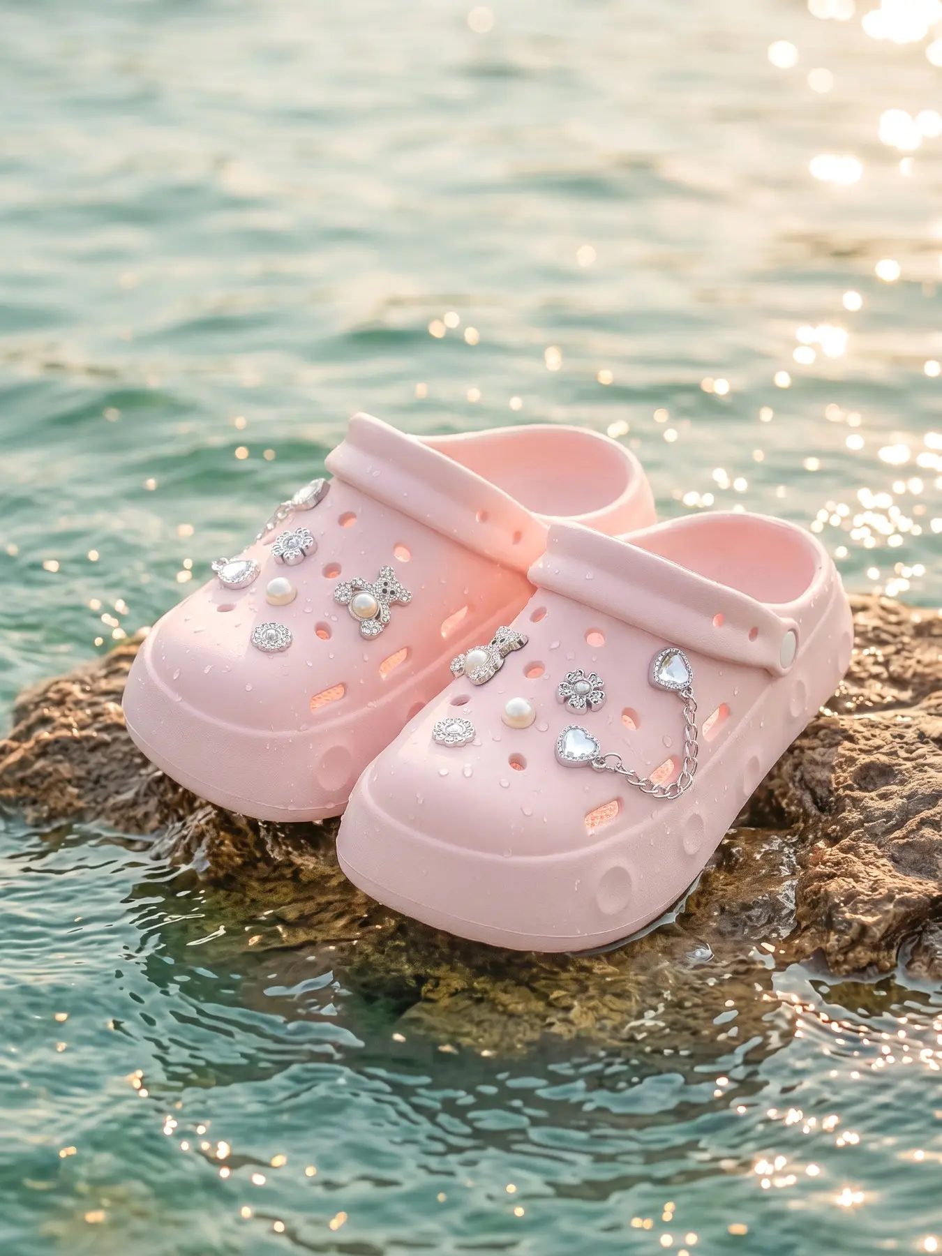 New Elegant Women's Slippers, Indoor Outdoor Casual Shoes, Butterfly Pattern, Eva Material, All Seasons, Perfect Gift