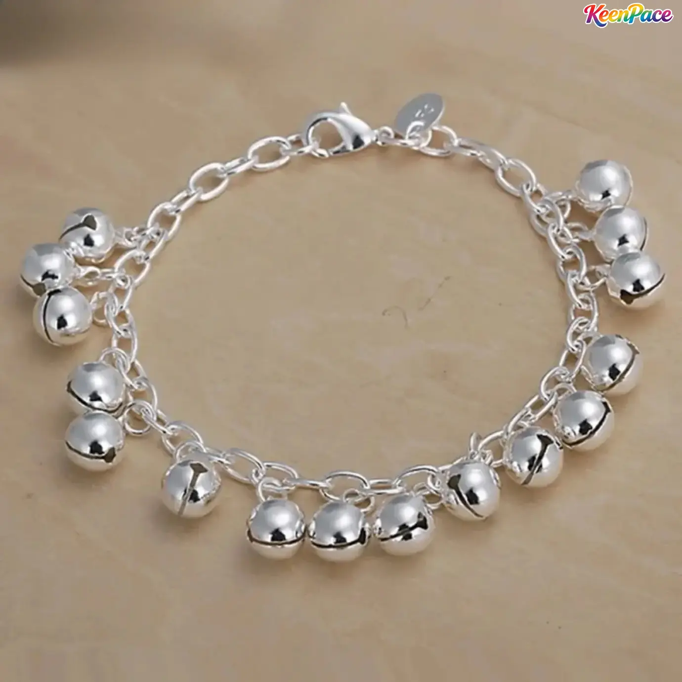 Women's 925 Sterling Silver Pendant Charm Bracelet - Exquisite Bracelet with Fine Workmanship, High Polish Fine Silver Wrist Jewelry for Wedding Ceremonies, Formal Parties (Sports & Outdoor Accessory Complement), Pretty Bracelet, Chain Bracelet