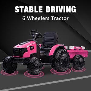 GARVEE 3-in-1 Ride-On Tractor, 24V Electric, Excavator & Bulldozer, Remote Control, LED, Music, USB/Bluetooth max 66 lbs - Bright-blue GARVEE 3-in-1 Ride-On Tractor, 24V Electric, Excavator & Bulldozer, Remote Control, LED, Music, USB/Bluetooth max 66 lbs - Bright-blue