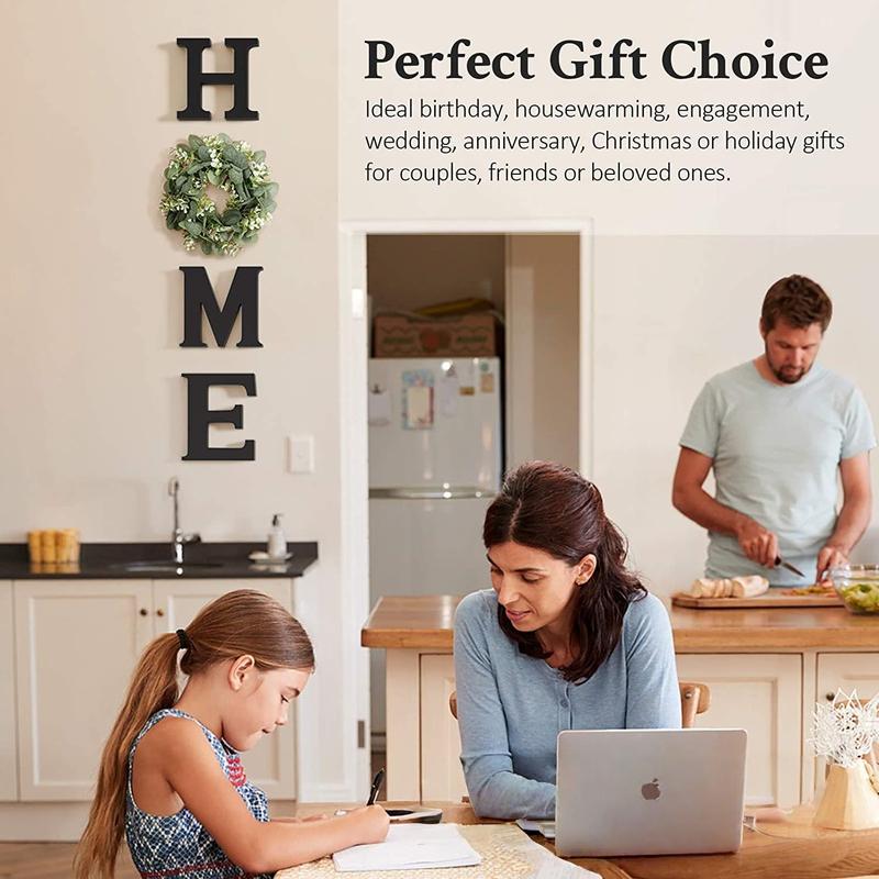 Wooden Letter Sign Set, Modern Farmhouse Wall Decor for Living Room & Kitchen, Ideal Housewarming Gift, Christmas Decoration, Wooden Home Sign #TOP PICKS