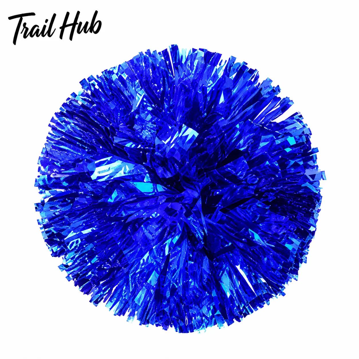 Vibrant Cheerleading Pom Poms - Full Size, Lightweight, Durable Handheld Fan Props with Secure Handle for School Sports Team Performances and Crowd Enthusiasm