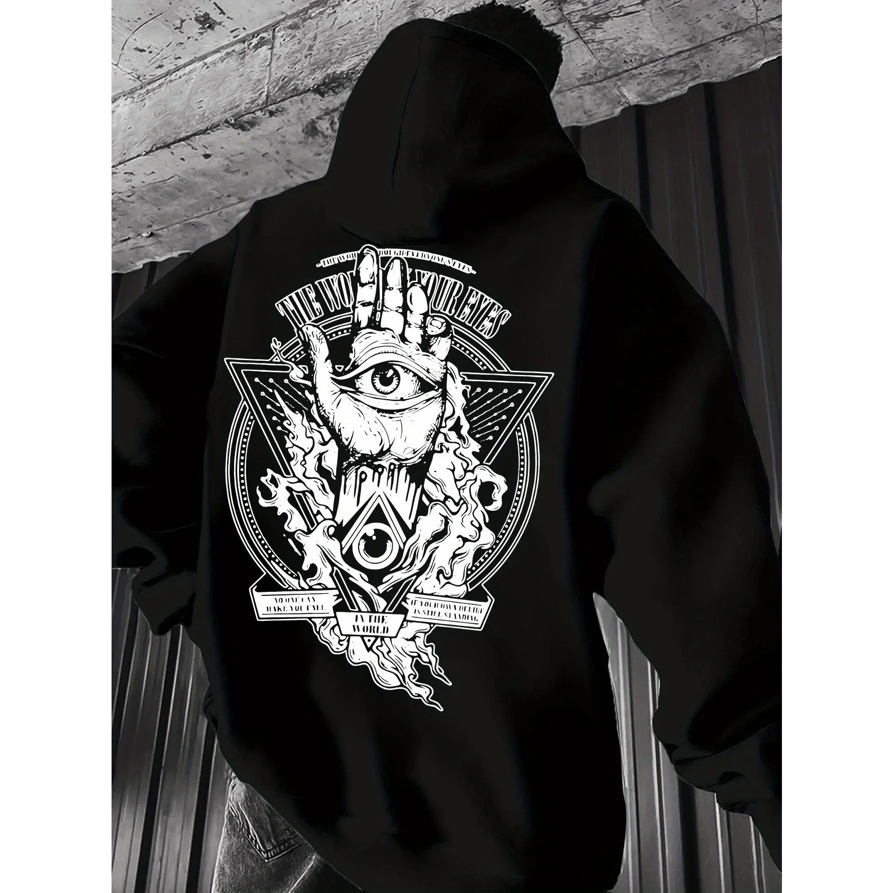 Men's Drawstring Hoodie with Kangaroo Pocket