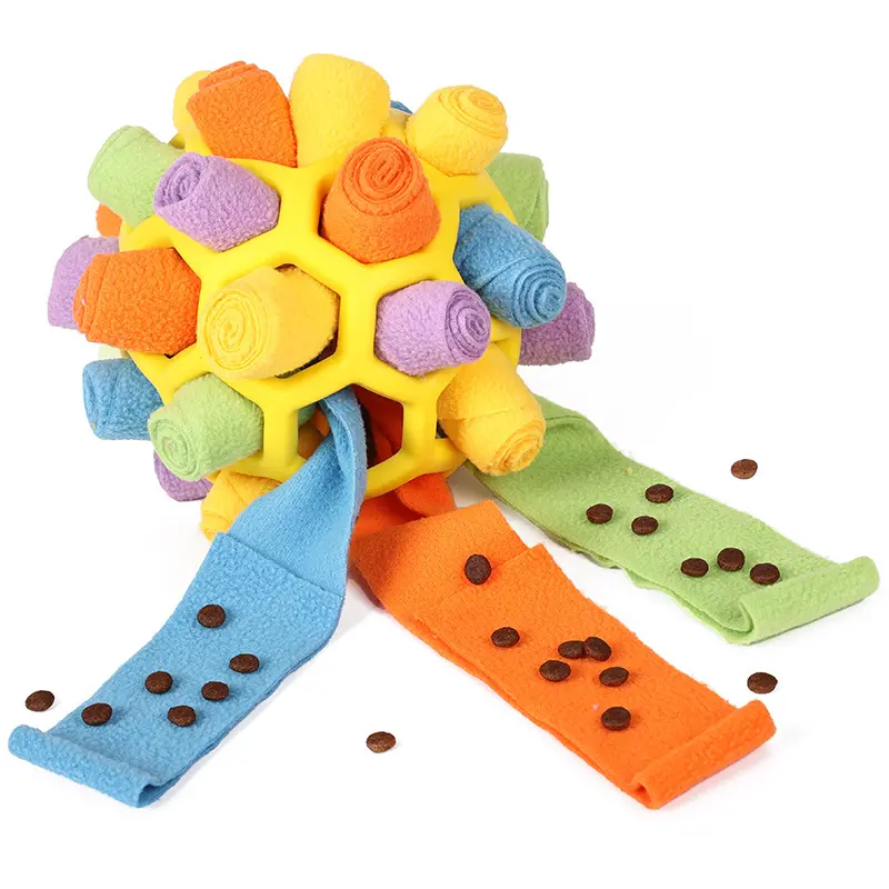 Multi-use Snuffle Puzzle Ball, Treat Dispensing Training Toy for Dogs to Release Extra Energy