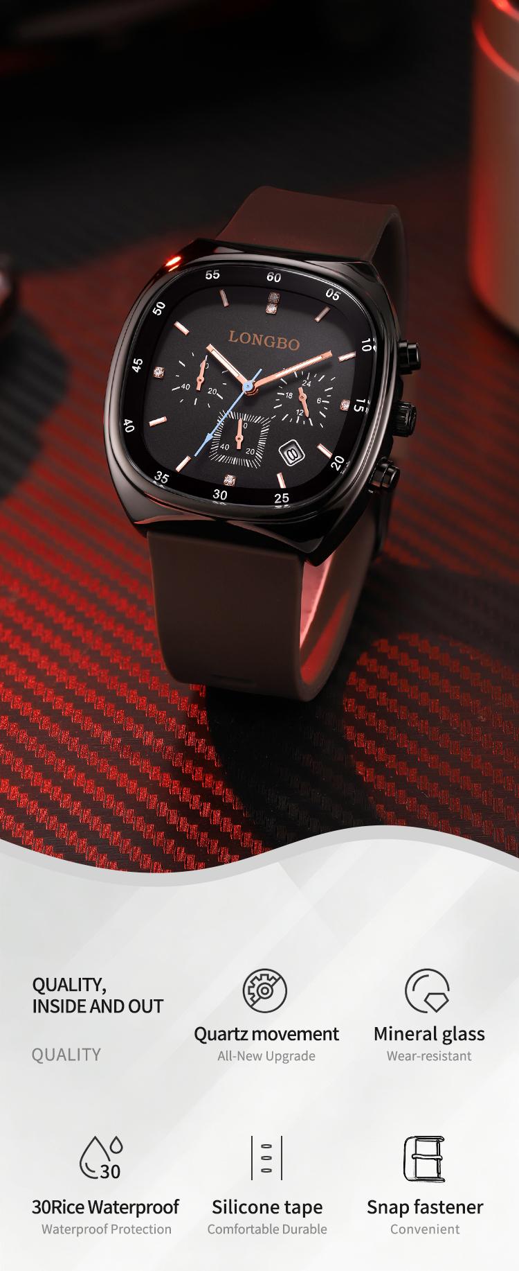 Fashionable waterproof men's and women's universal open watch - fluorescent and soft strap, the choice daily casual wear