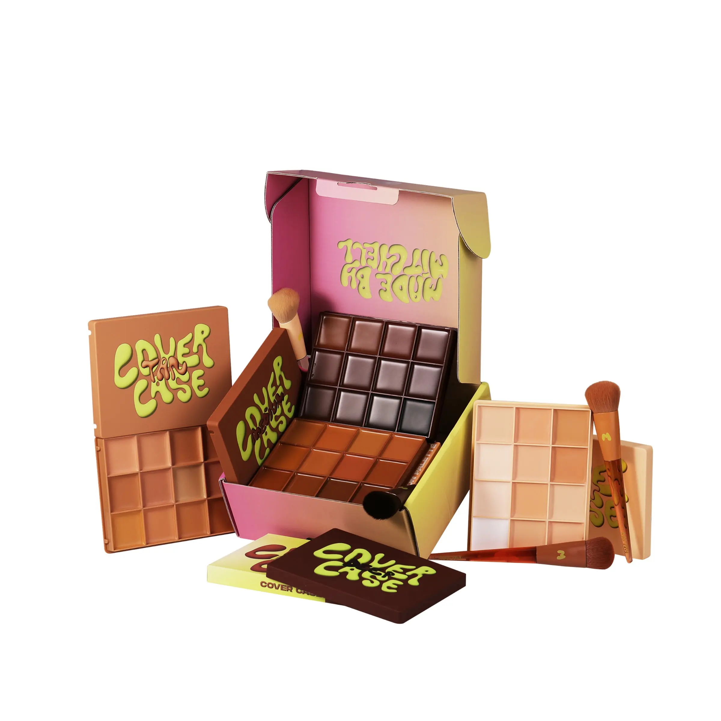 COVER CASE - FOUNDATION PALETTE FULL SHADE BUNDLE - MADE BY MITCHELL Makeup