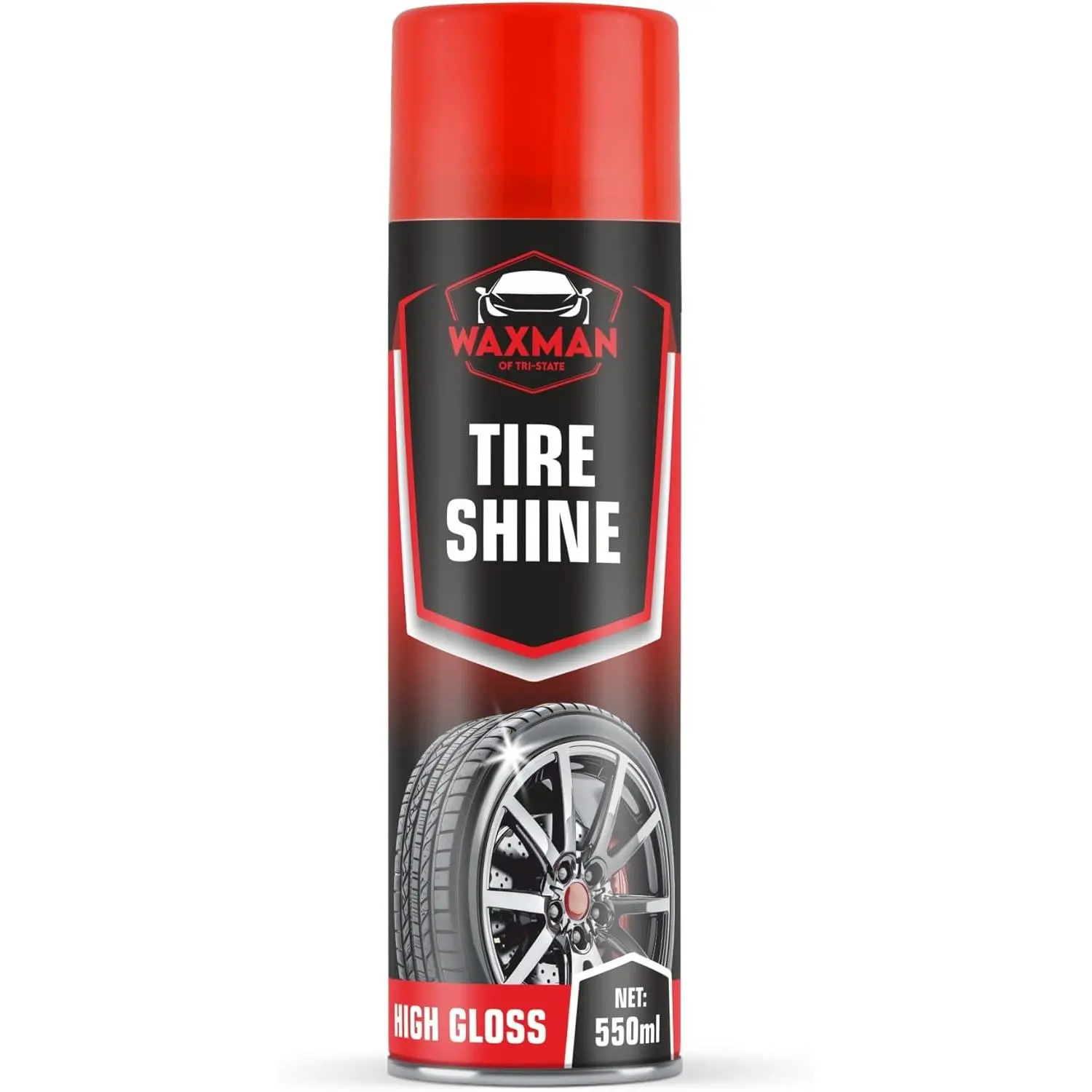 Tire Shine  - 18.6 fl oz, High-Gloss Hydrophobic Tire Dressing, Safe for