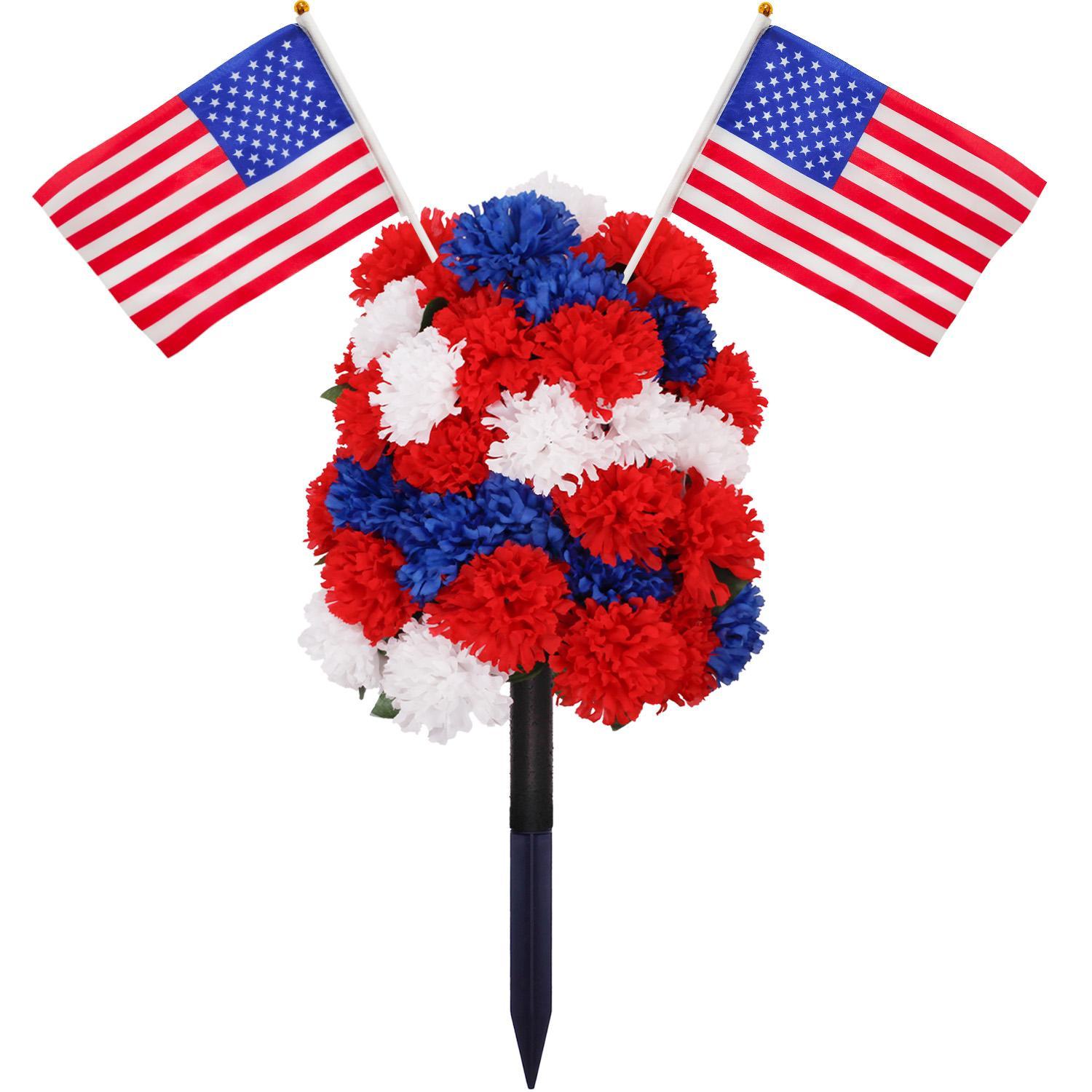 Artificial Flowers for Outdoor Indoor Garden Home Decoration, Decorative Faux Flower Daisy with Eucalyptus Leaves Fake Plants Greenery Boxwood Porch Patio