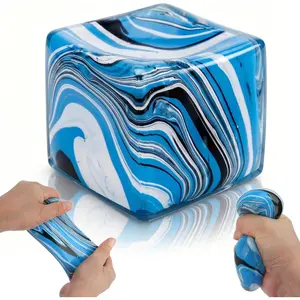 Slow Rising Stress Cube Large Squishy Fidget Toys for Anxiety Relief Soft Sensory Squeeze Toys for Kids Adults Stress Balls for Focus Classroom Prizes Party Favors
