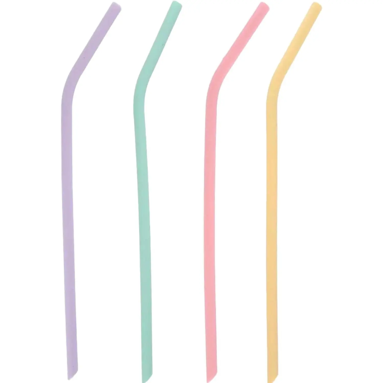 Extra long 11.8 inch Bent  Straws  (Set of 4 Color) Flexible Straws for 30oz-40oz Cup Tumblers - Dishwasher Safe