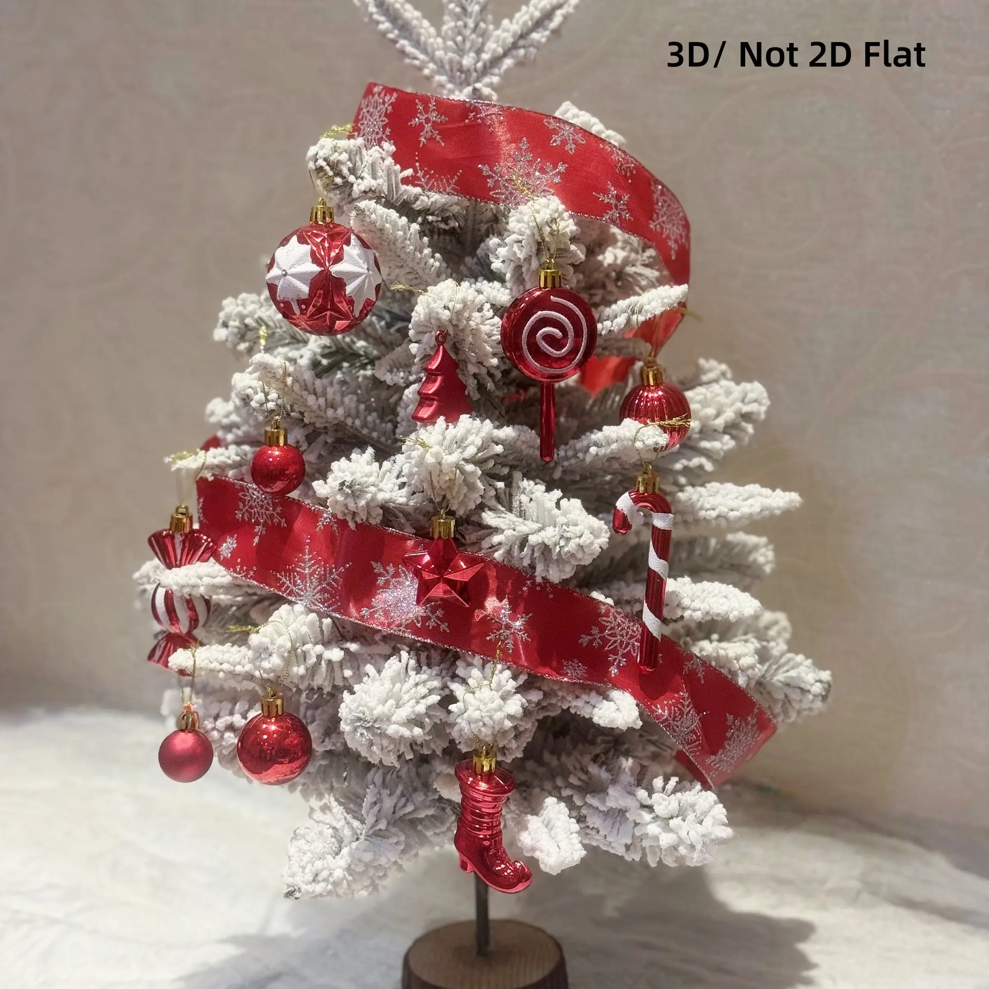 30pcs Christmas Tree Ornament Set, Electroplated Painted Decorative Balls, Thick Anti-Drop, Includes Ribbon, New Year Party Decoration