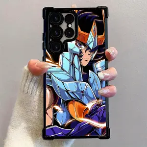 Popular Anime Golden S-Saints Seiyas Phone Case Suitable for Samsung S26 S25 S24 S23 S22 Plus Ultra 4G/5G and iPhone 17 Air 16 15 14 13 1Anti-Drop Transparent Soft Back Cover, Shockproof Cover, Stylish Cover, Highquality Case, Tech Enthusiasts, Anime Fans