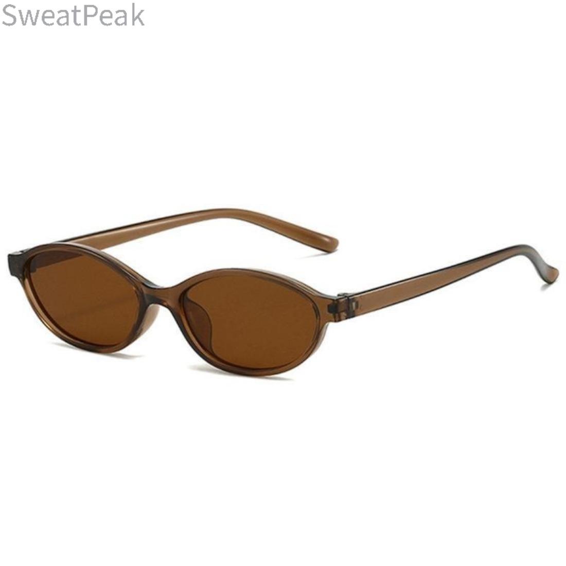 Retro Oval Cat Eye Sunglasses for Women – UV400 Protection 