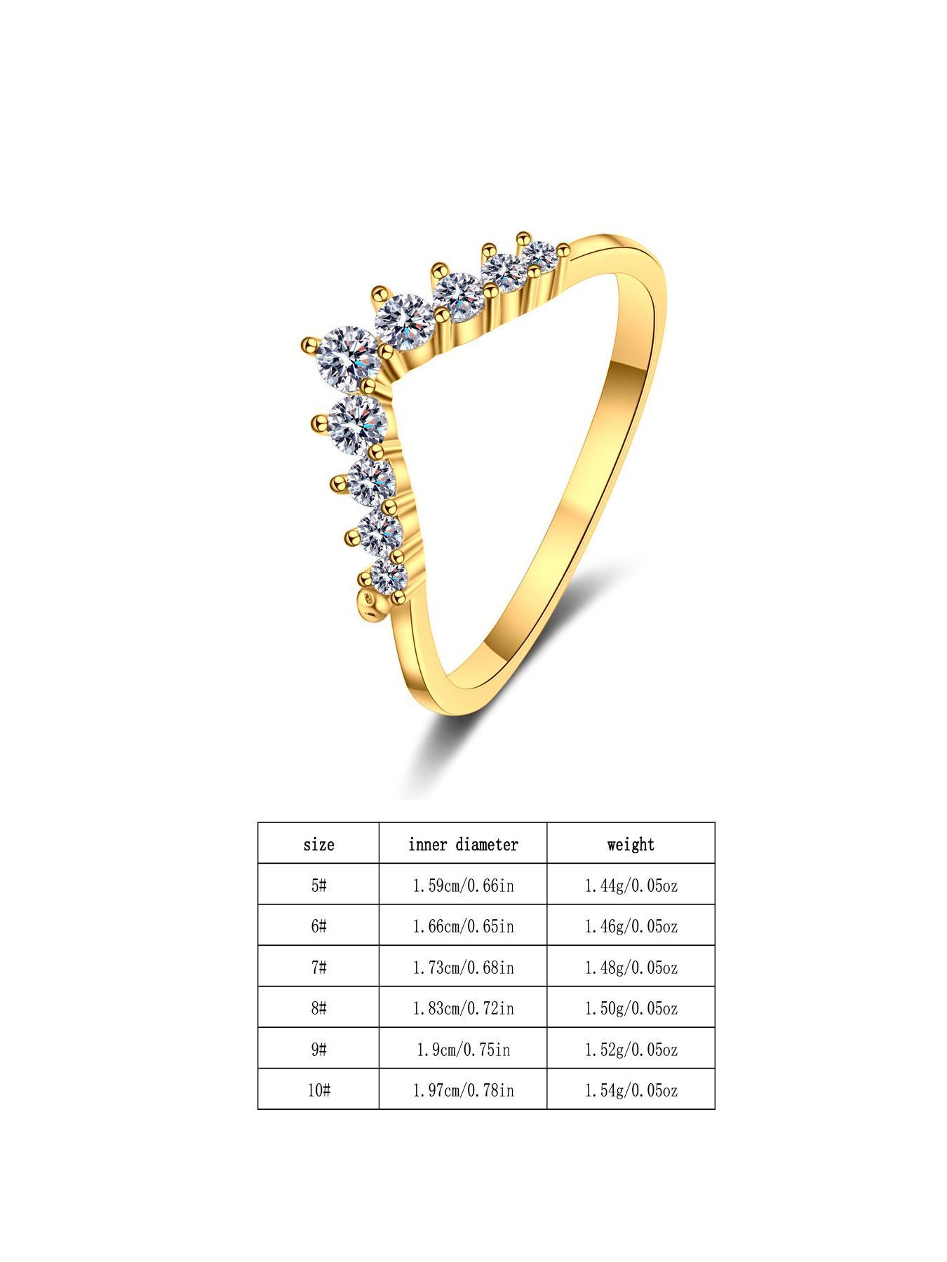 S925 Sterling Silver Crown Design Artificial Zircon Decor Bridal Engagement Ring, Luxury for Women, Trendy All-match & Exquisite Jewelry for Birthday Gift
