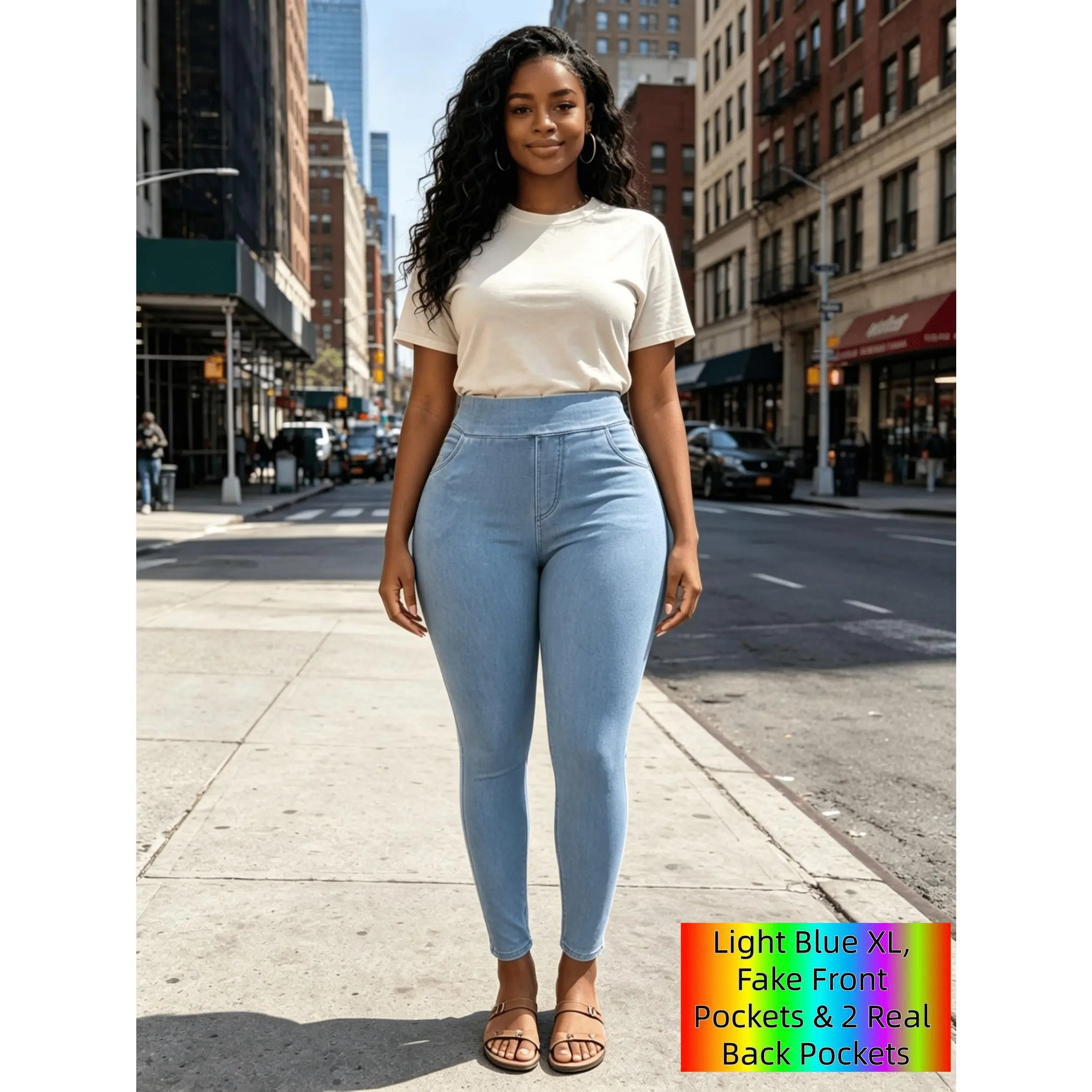 Women'S 4-Pocket Skinny Jeans, Washed Bleached Denim Ankle Pants, High Waist Yoga Skinny Denim Pants, All Season Casual Trousers