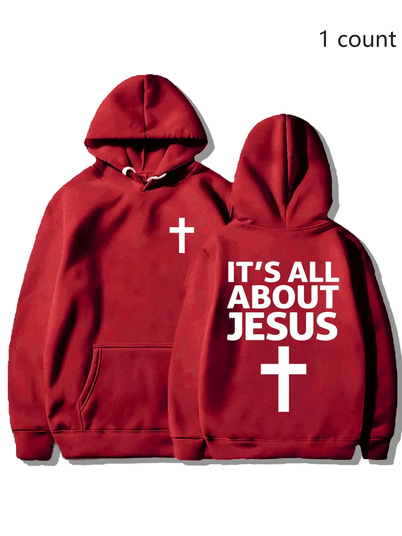 Sober Ny Jesus Bold Text Hoodie, Oversized Soft Fleece Pullover, Cross Print, Kangaroo Pocket, Church Wear, Christian Streetwear, Gift