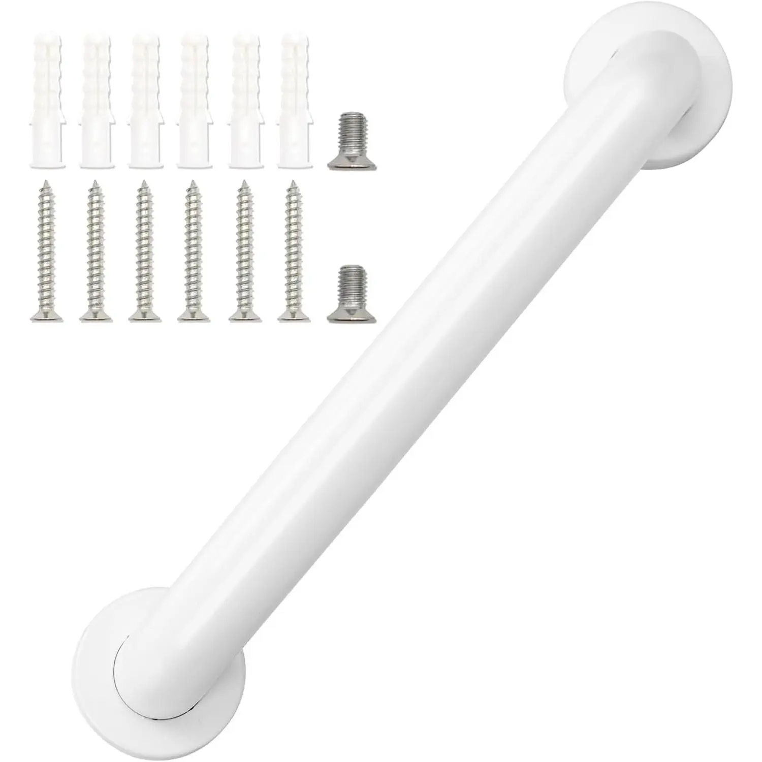 Shower Handles for  Handicap Grab Bar Shower Handrails Bathroom  Hand Rail Support for Seniors Toilet Assist 12 Inch