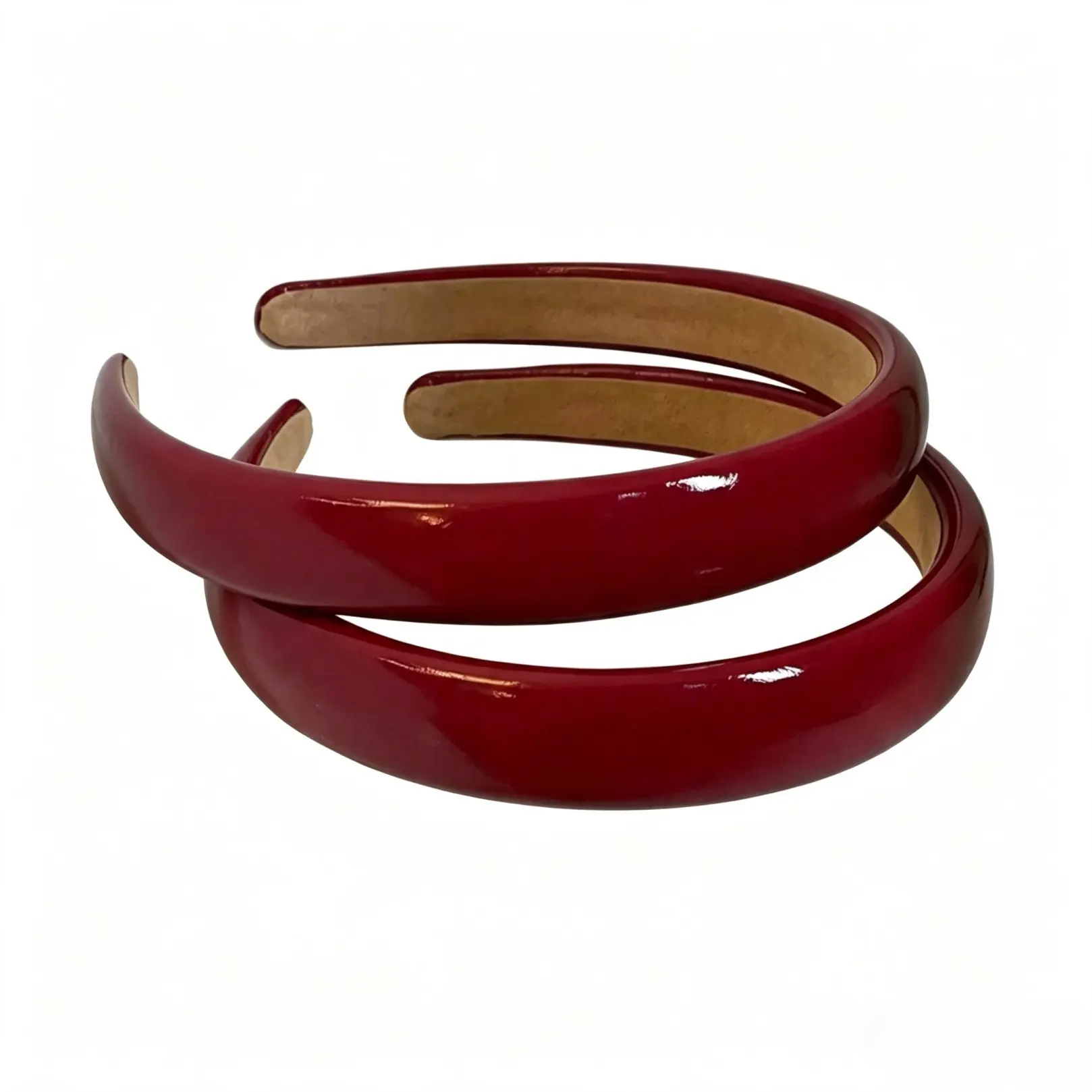 Minimalist Solid Color Pu Leather Headband, Smooth Glossy Hair Accessory, Sleek Versatile Headwear For Women For Daily Dating Party And Casual Occasions