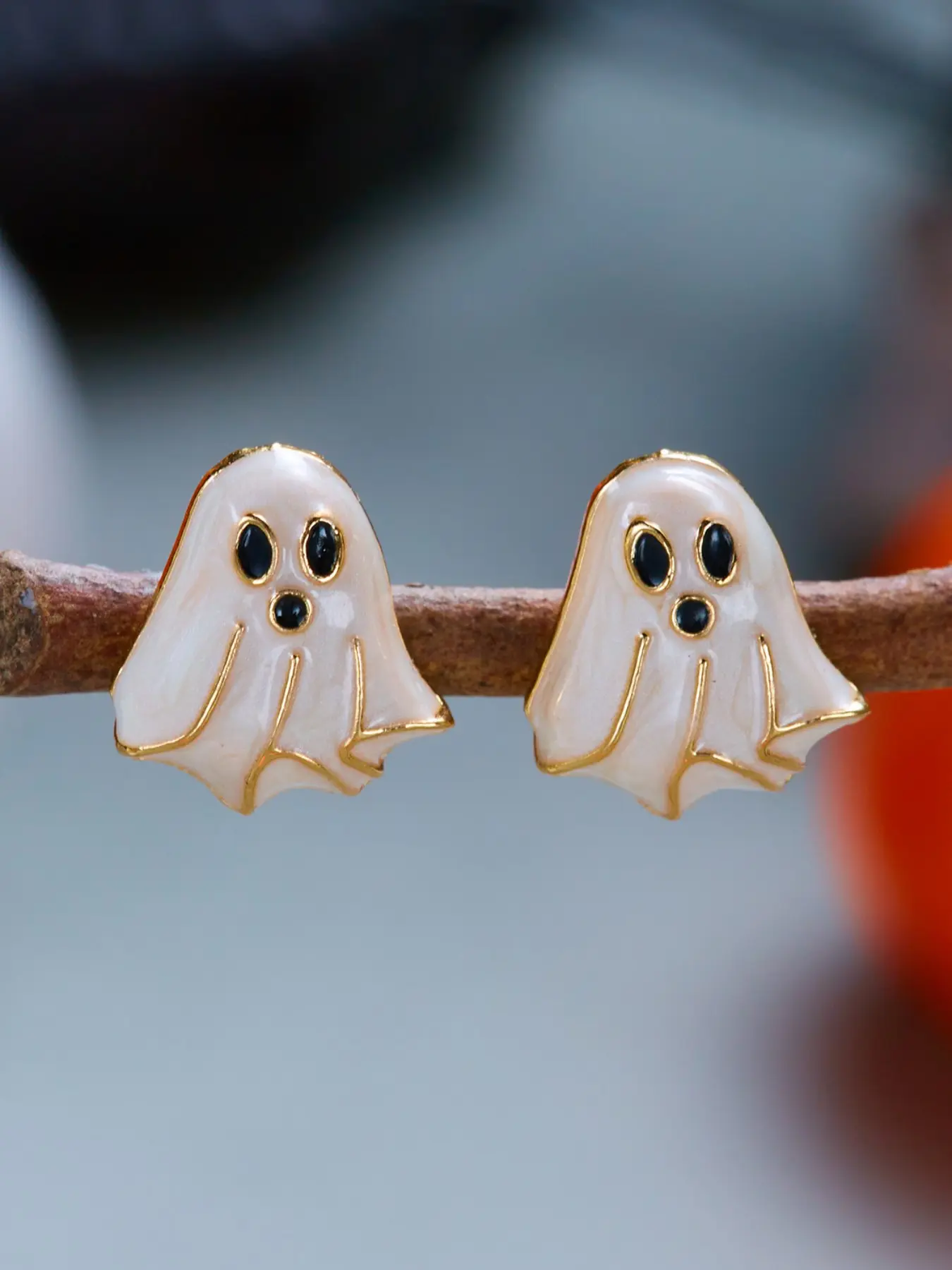 Halloween Ghost Earrings, Cute and Unique Drop Earrings, Perfect for Halloween Parties, Ideal Halloween Gift, Great Present for Her