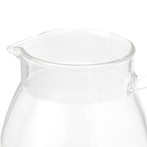 Glass Pitcher with Lid, 68oz Large Water Pitcher with Insulated Handle, Heat Resistant Borosilicate Carafe, Durable Water & Juice Jug for Hot Coffee, Iced Tea, Lemonade & Cold or Hot Beverages