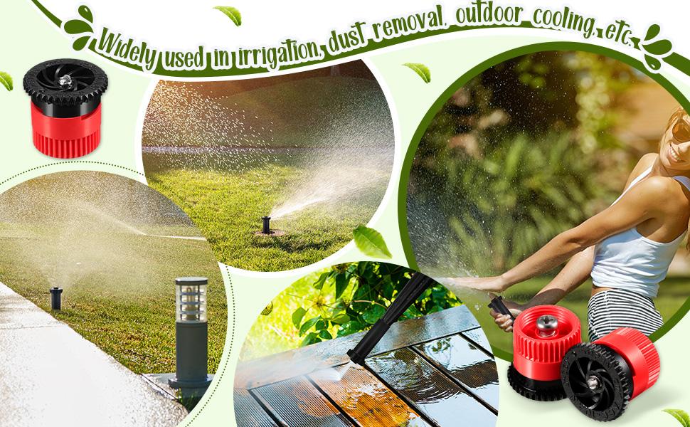 16 Pcs Variable Arc Nozzle Radius High Efficiency Replacement Pop up Sprinkler Heads Compatible with Rainbird, Hunter, Orbit Pop-up Sprinklers(Blue,6 Van)