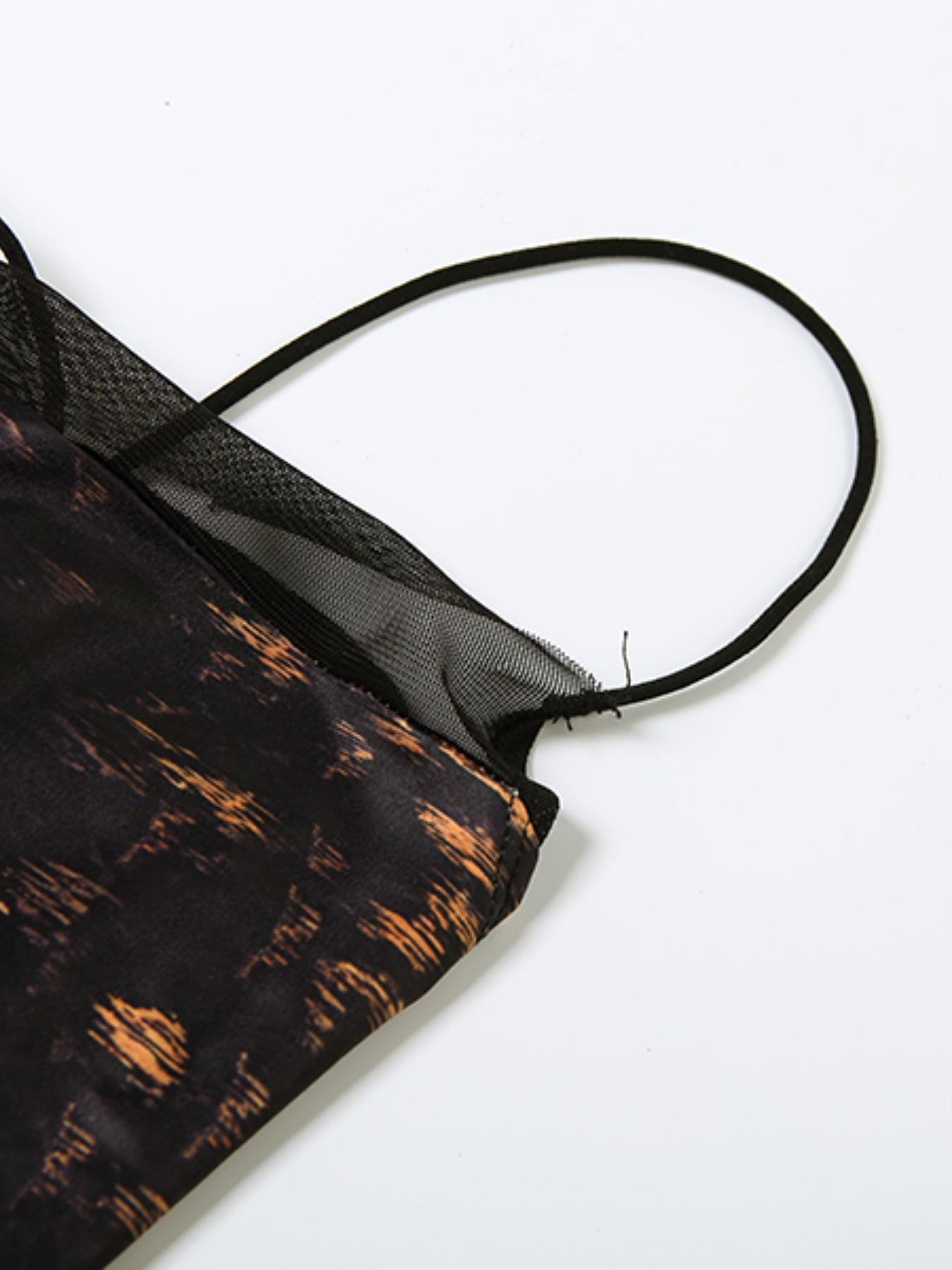 Women's Leopard Print Cami Dress, Elegant Fashion Casual Spaghetti Strap Dress for Party Club Dating Wear, Women Dress for Summer