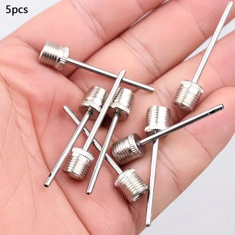 5-Piece Inflatable Needles Set, Ideal for Football, Basketball, and Rugby Pool Floats, Essential Air Pump Parts for Sports Equipment