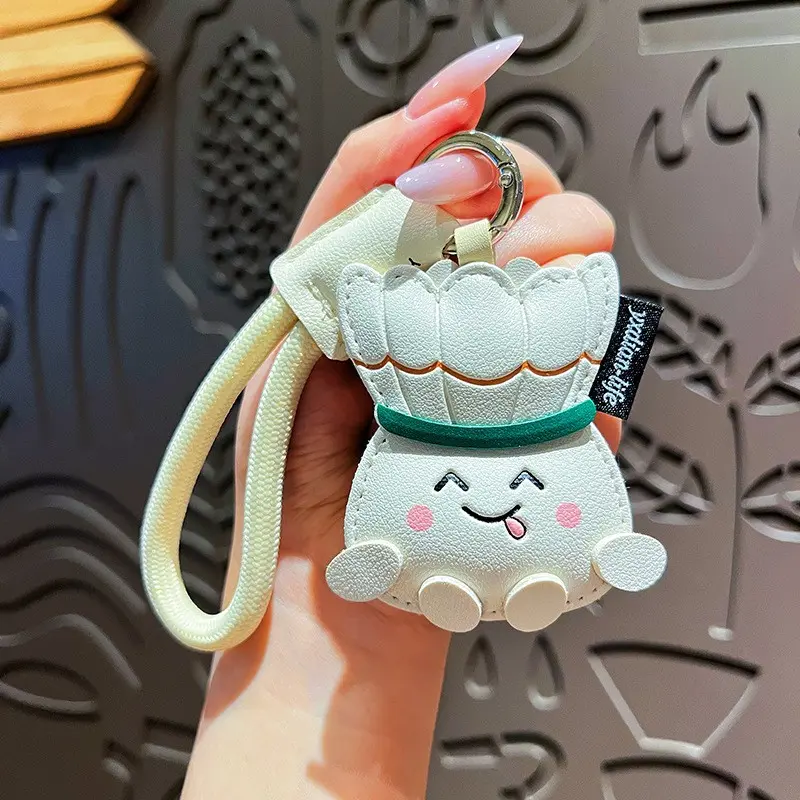 Creative Leather Keychain with Three Sports Balls, Cute Cartoon Tennis Badminton Keychain, PU Leather Bag Charm, Car Key Ring, Best Friend Gift