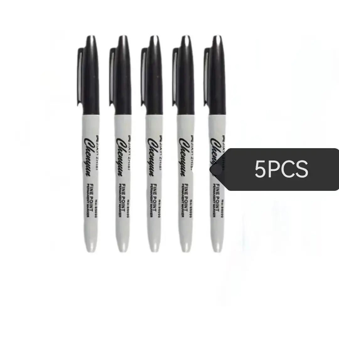 Set of 12/24 Fine Tip Permanent Markers, Non-Toxic Fast-Drying Multi-Color Set, Ideal for Classroom, Office, Home, Art, Craft Projects, Fine Point Markers