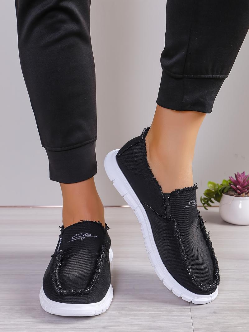 Men'S And Women'S Casual Loafers with Floral Embroidery- Made of Soft Fabrics, Featuring Non- Slip Rubber Soles, Lightweight And Comfortable for All Seasons. Casual Footwear |   Floral Embroidered Shoes |   Rubber- Soled Shoes