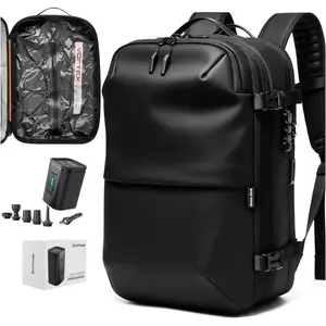 Vortex Vacuum Seal Travel Backpack 60L Expandable Air Compression System Water Resistant TSA Lock Carry-On
