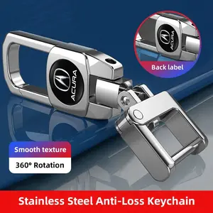 1Pcs Stainless Steel Car Keychain 3D Decoration Keyring Accessories For Acura ADX RDX ZDX Integra NSX MDX TLX CDX ILX RLX TL RL