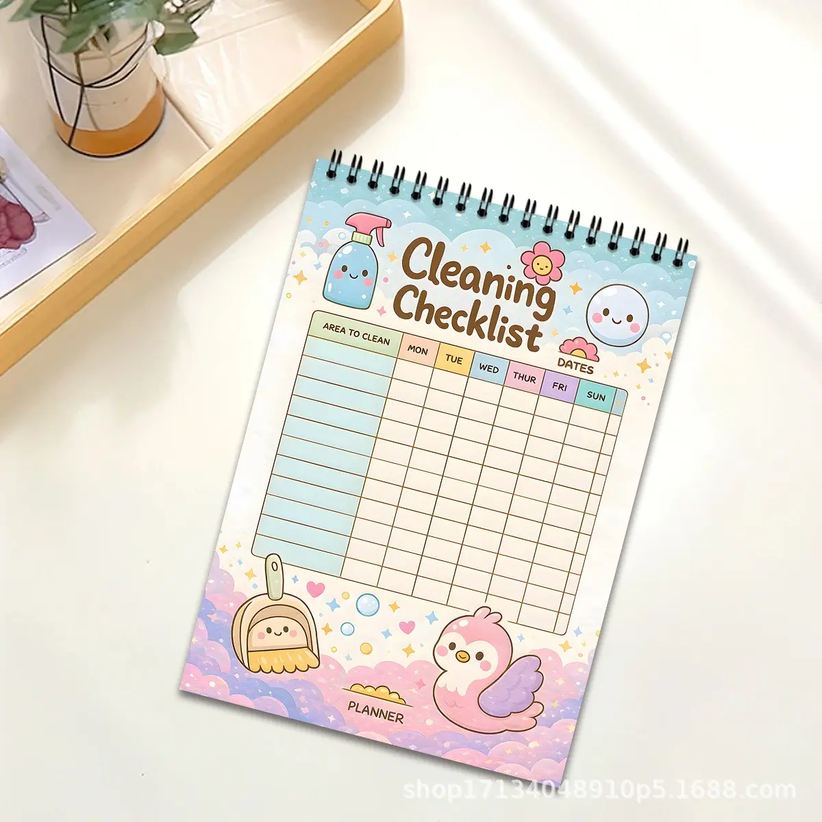 Daily Planner Notebook, 50 Pages A5 Size, Writing Pad, Planning Book, Coloring Book, Sketchbook, Ideal for Daily Use