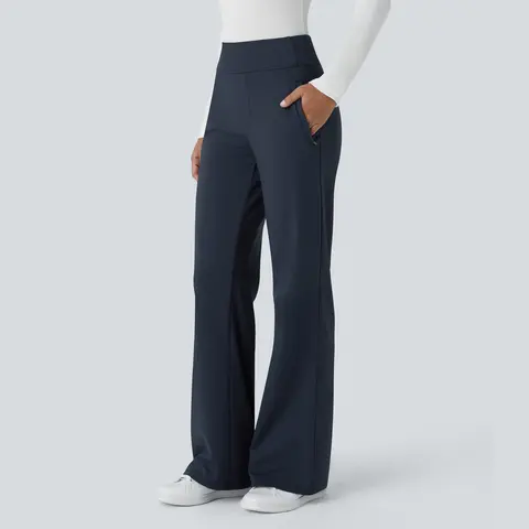 Halara Flex™ DayStretch Mid Rise Side Zipper Pocket Work Flare Pants