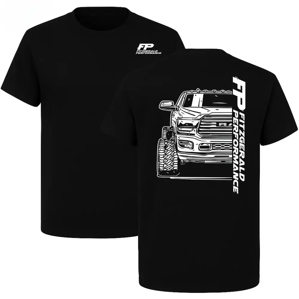 FP Fitzgerald Performance Truck T-Shirt 2-Sided, Pickup Graphic Tee, Soft Cotton Blend, Diesel Performance Apparel for Men and Women, Gift for Truck Fans
