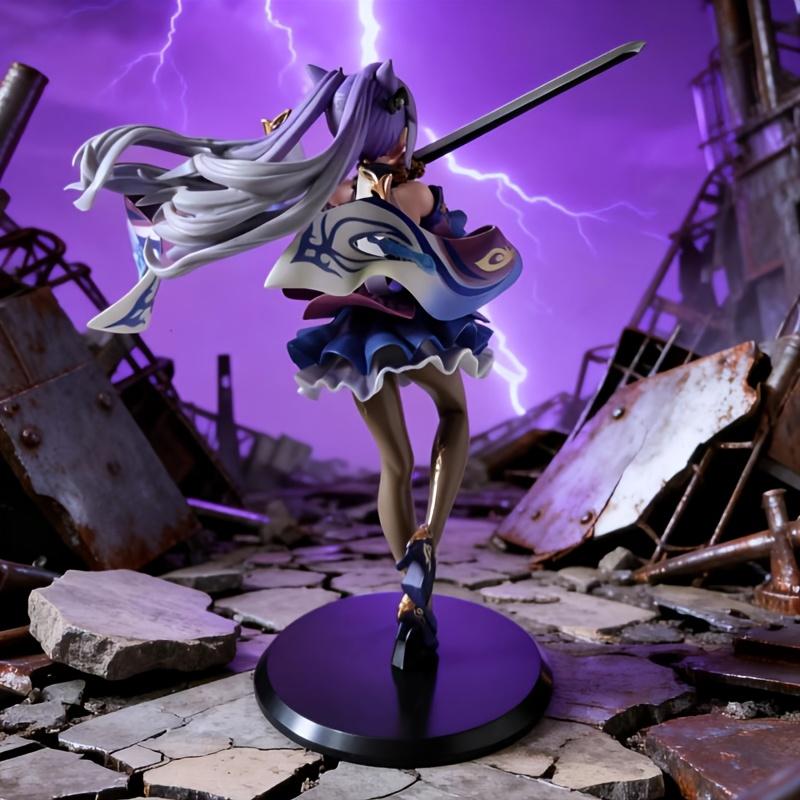 1pc 9-inch Anime Girl Statue Model, Bookshelf and Car Decoration, Collectible Character Toy, Home Desktop and Car Ornament, Ideal Holiday Gift Choice for Anime Fans