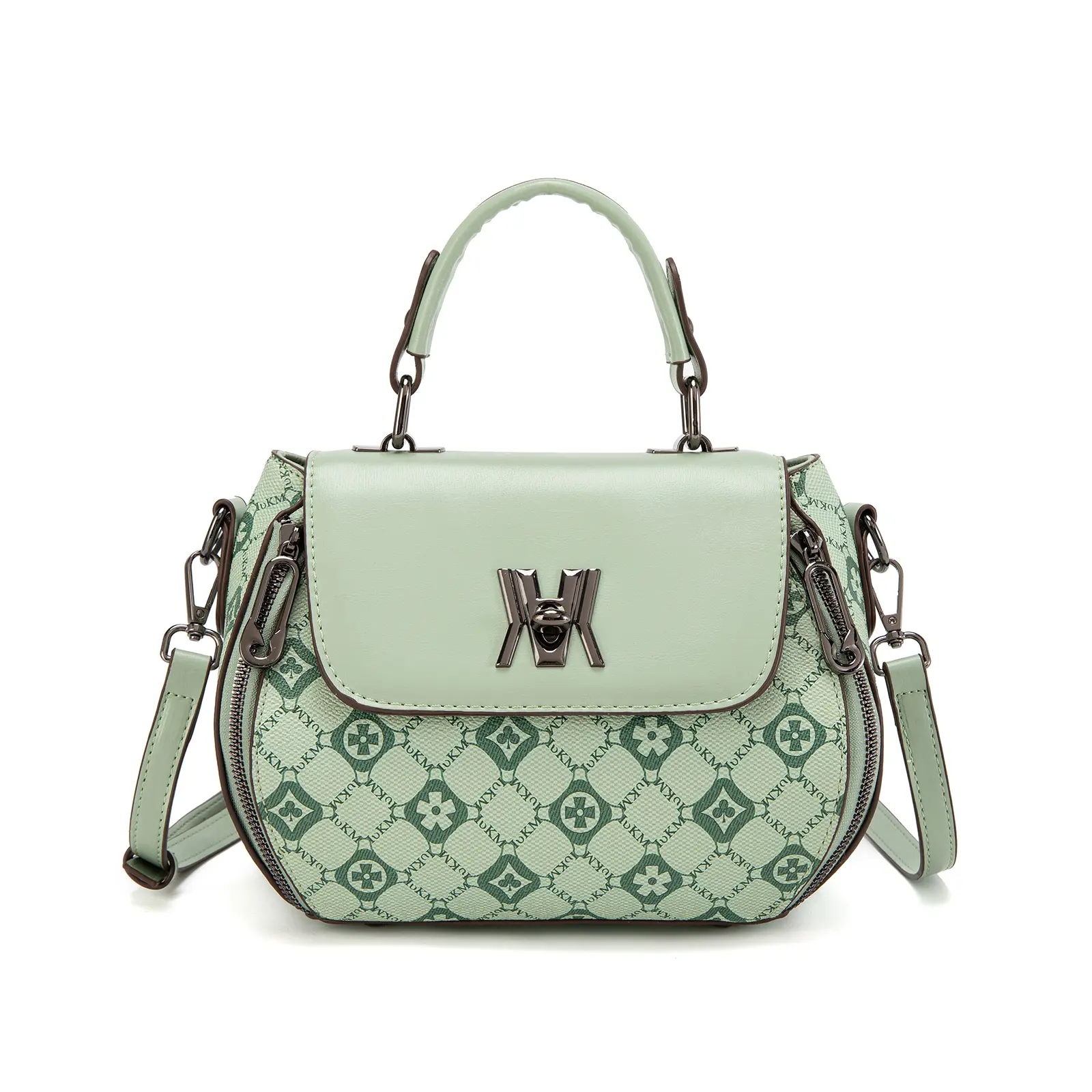 IVKMIVK Vintage Printed Mini Handbag Women, Elegant Top Handle Crossbody Purse, Adjustable Strap Small Shoulder Bag, Viral TikTok Daily Dating Casual Handbag