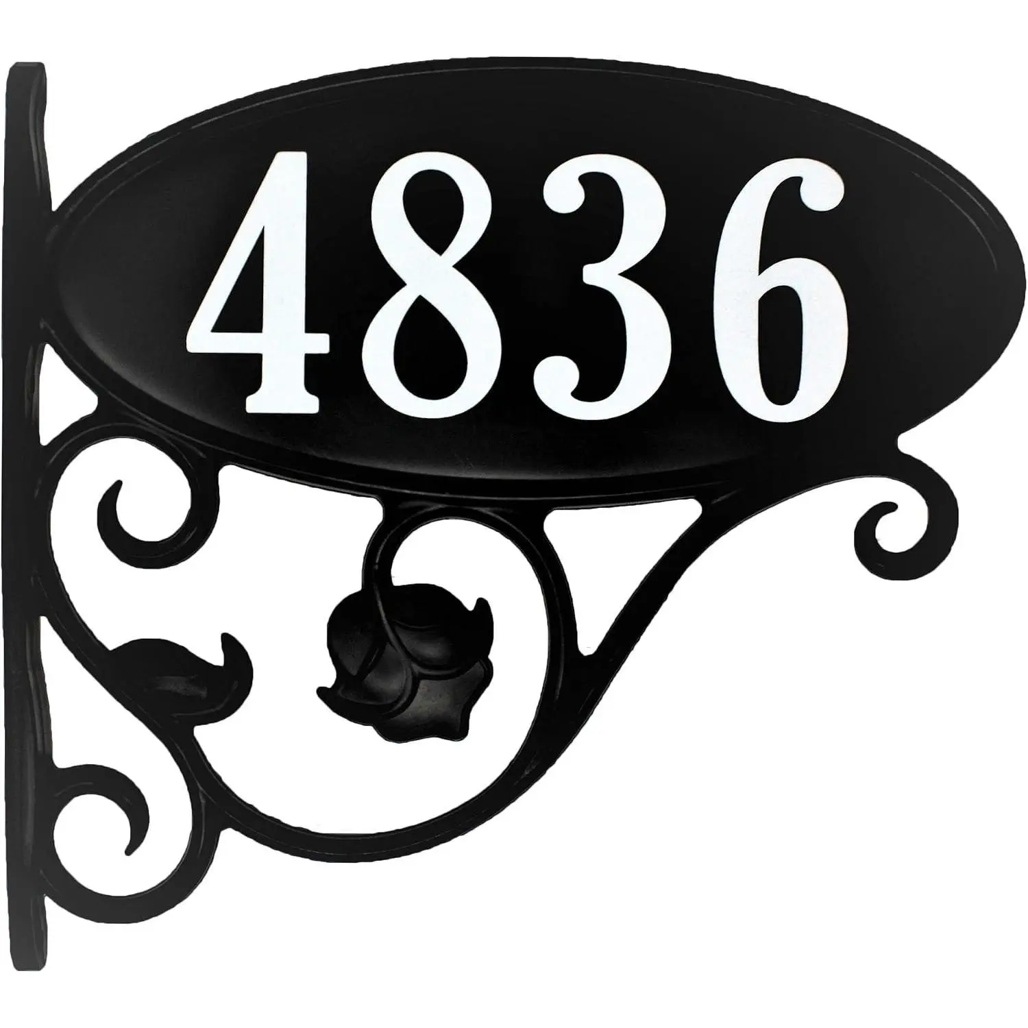 Outdoor Handmade Large Size USA Custom Double-Sided Park Place Super Reflective Mailbox Address Sign - 4" Easy-to-Read Numbers - ML