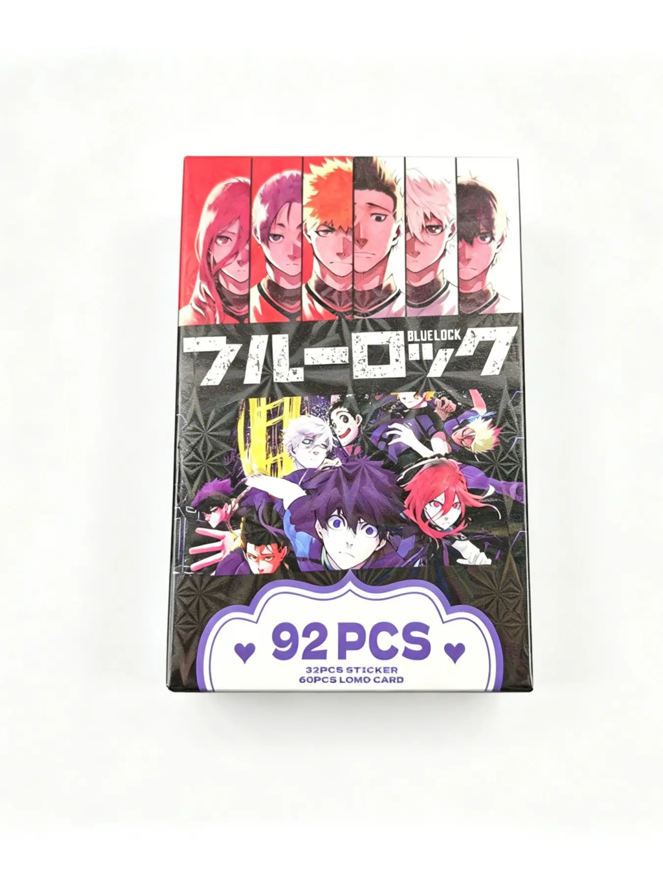 Blue Prison Anime Gift Box, 92pcs Flash Cards & Stickers, Collectible Card Album, Notebook, Water Bottle, Luggage Decor Set