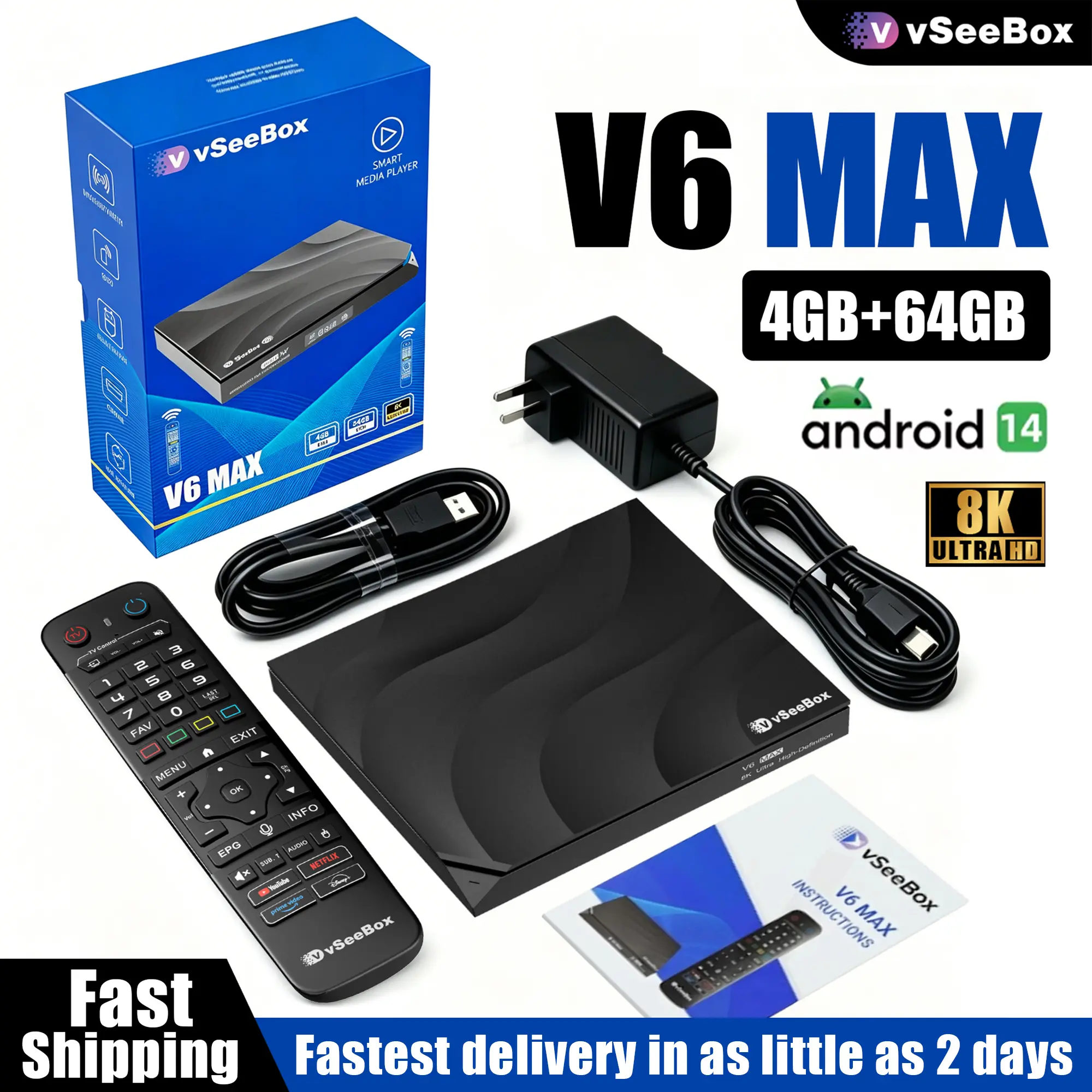 Vsee V6 MAX Android Box for Home Entertainment Vsee V6 MAX Android Box for Home Entertainment