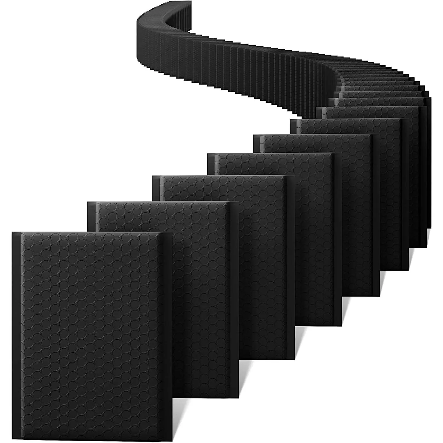 Bubble Mailers 6x10 Inch 100 Pack Black Usable Size 6x9" Opaque Padded Envelopes Waterproof Bubble Envelopes Cushioning Mailer for Small Business Mailing Makeup Jewelry Gifts