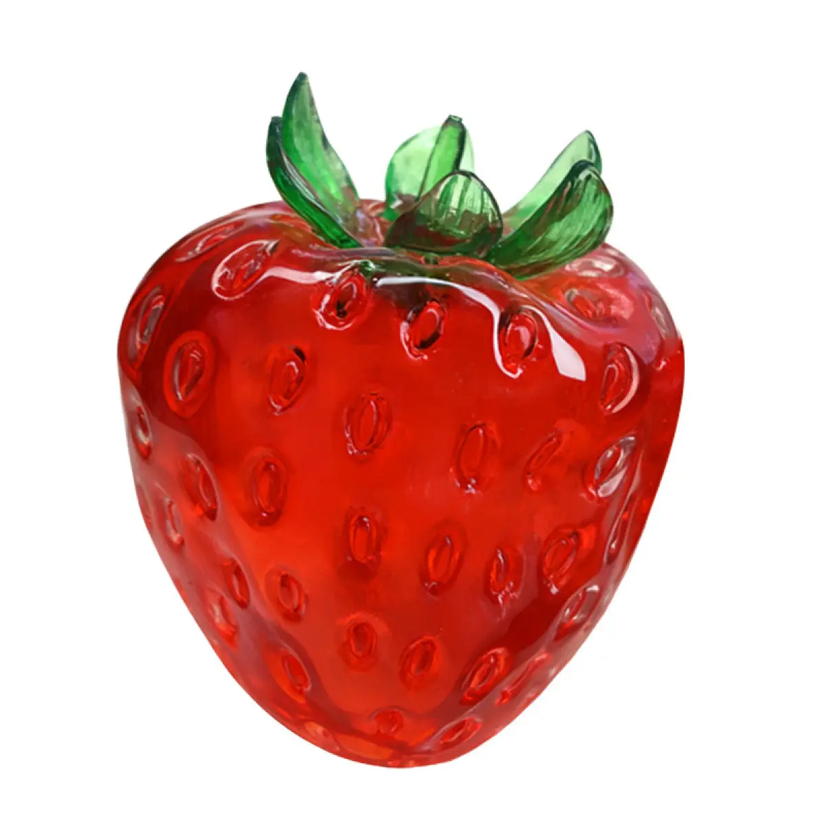Strawberry  Squishy Toy   moldable non-rebound  Big Transparent Strawberry Squishy Squeeze Toy Soft Mochi Fidget Stress Ball Anxiety Calming Sensory Toy Viral Tiktok Trend Fruit Decompression Toy for Teens Adults birthday party favor gift relief
