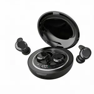 SK49 Ultra-Mini Sleep Earbuds, Wireless Bluetooth 6.0 Noise Cancelling Headphones for Side Sleepers, Comfort Fit Tiny Earphones with 80+ Built-in Sleep Tracks
