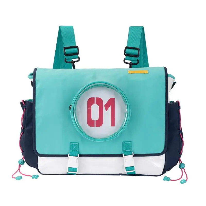 In Stock Hatsune Miku Kawaii Figure High-Capacity Travel Series Backpack Multi Functional Fitness Bag Cosplay Props Bag Gift