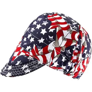 Welder's cap, with mesh lining, durable, suitable for welders and electricians, fits most welding helmets